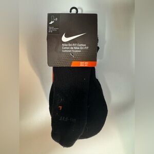 NIKE Dri-FIT No Show Athletic Cotton Socks 6 Pack BLACK Size Men’s 8 to 12